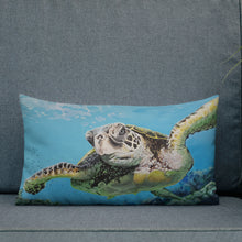Load image into Gallery viewer, "Sea Surfer" SirkFineArt inspired Premium Pillow