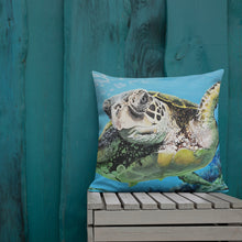 Load image into Gallery viewer, "Sea Surfer" SirkFineArt inspired Premium Pillow