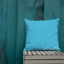 Load image into Gallery viewer, "Sea Surfer" SirkFineArt inspired Premium Pillow